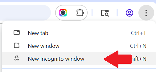 Open Incognito