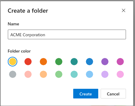 Client Folder